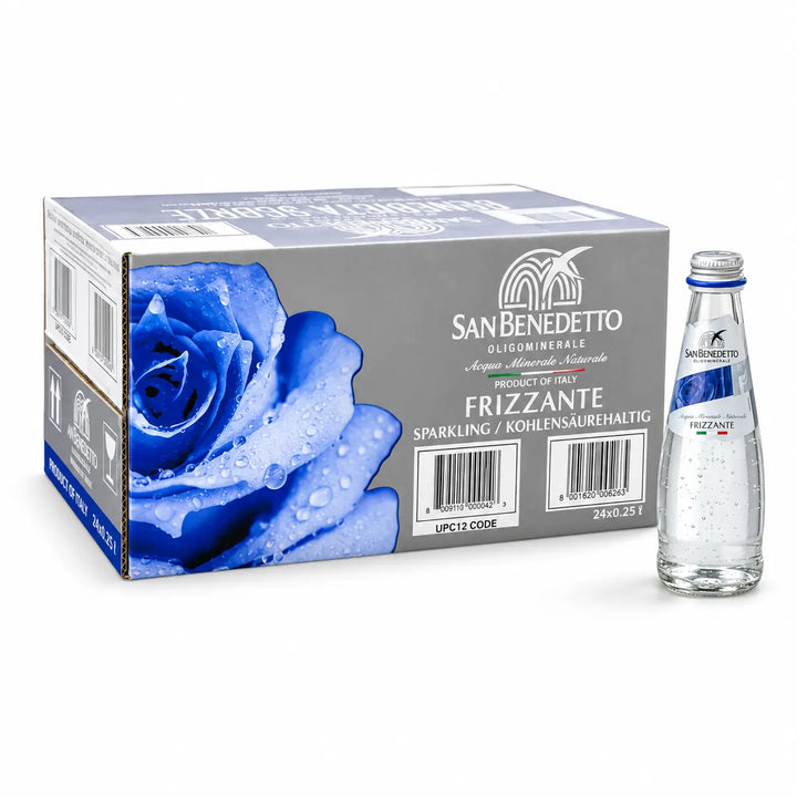 San Benedetto Frizzante 250 ml  Doğal Mineralli Gazlı Su, İtalyan Sodası.
