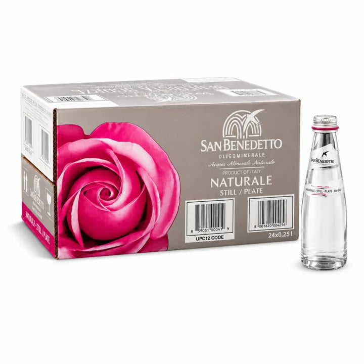 San Benedetto Frizzante 250 ml Doğal Mineralli Gazsız Su, İtalyan Sodası
