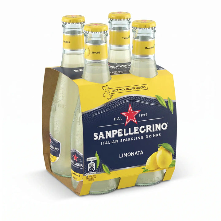 San Pellegrino Limonata 200 ml meyveli soda 4'lü cam şişe