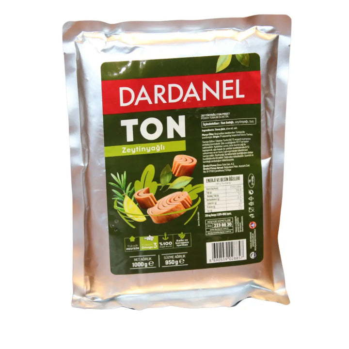 Dardanel Zeytinyağlı Ton Balığı 1 kg Profesyonel Mutfak Serisi Poşet Ambalaj - Prime Gurme