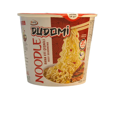 Dudomi Dana Eti Çeşnili Bardak Noodle 60 g - Doyurucu Et Aromalı Pratik Noodle Prime Gurme