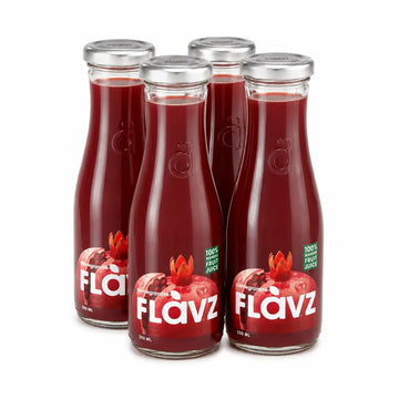 FLAVZ %100 sıkma nar meyve suyu 250 ml 4'lü paket