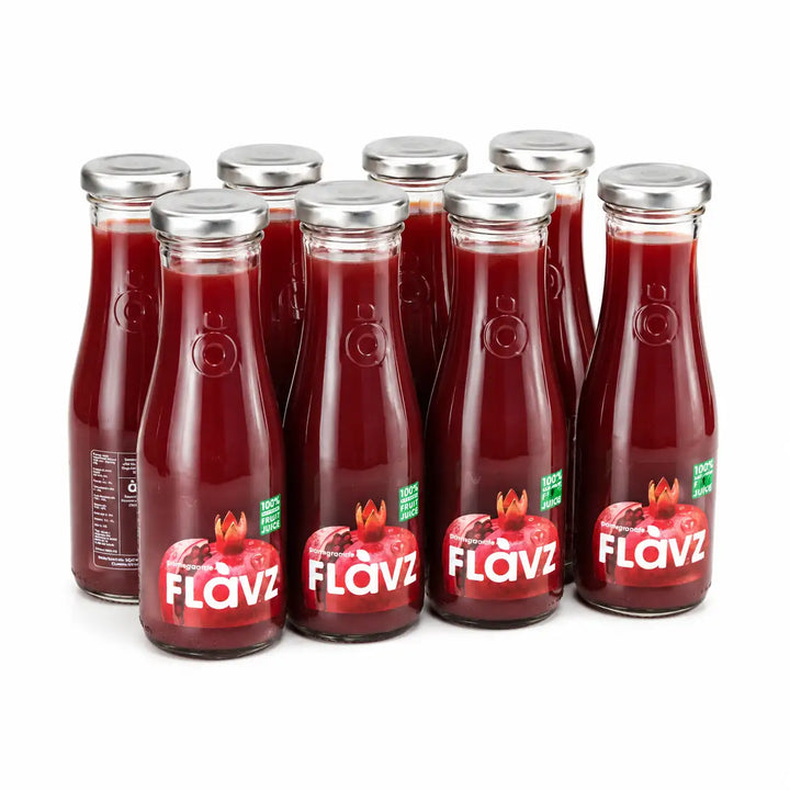 FLAVZ %100 sıkma nar meyve suyu 250 ml 8'li paket
