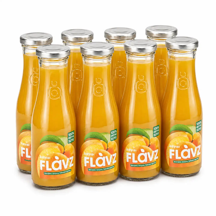 FLAVZ %100 kayısı suyu 250 ml 8'li paket