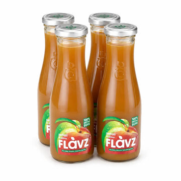 FLAVZ %100 şeftali elma suyu 250 ml 4'lü paket