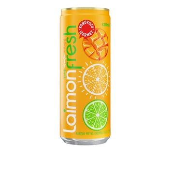 Laimon Fresh Mango Aromalı Egzotik Gazlı İçecek 330 ml 24 Adet Toptan Paket - Prime Gurme Profesyonel Çözümler
